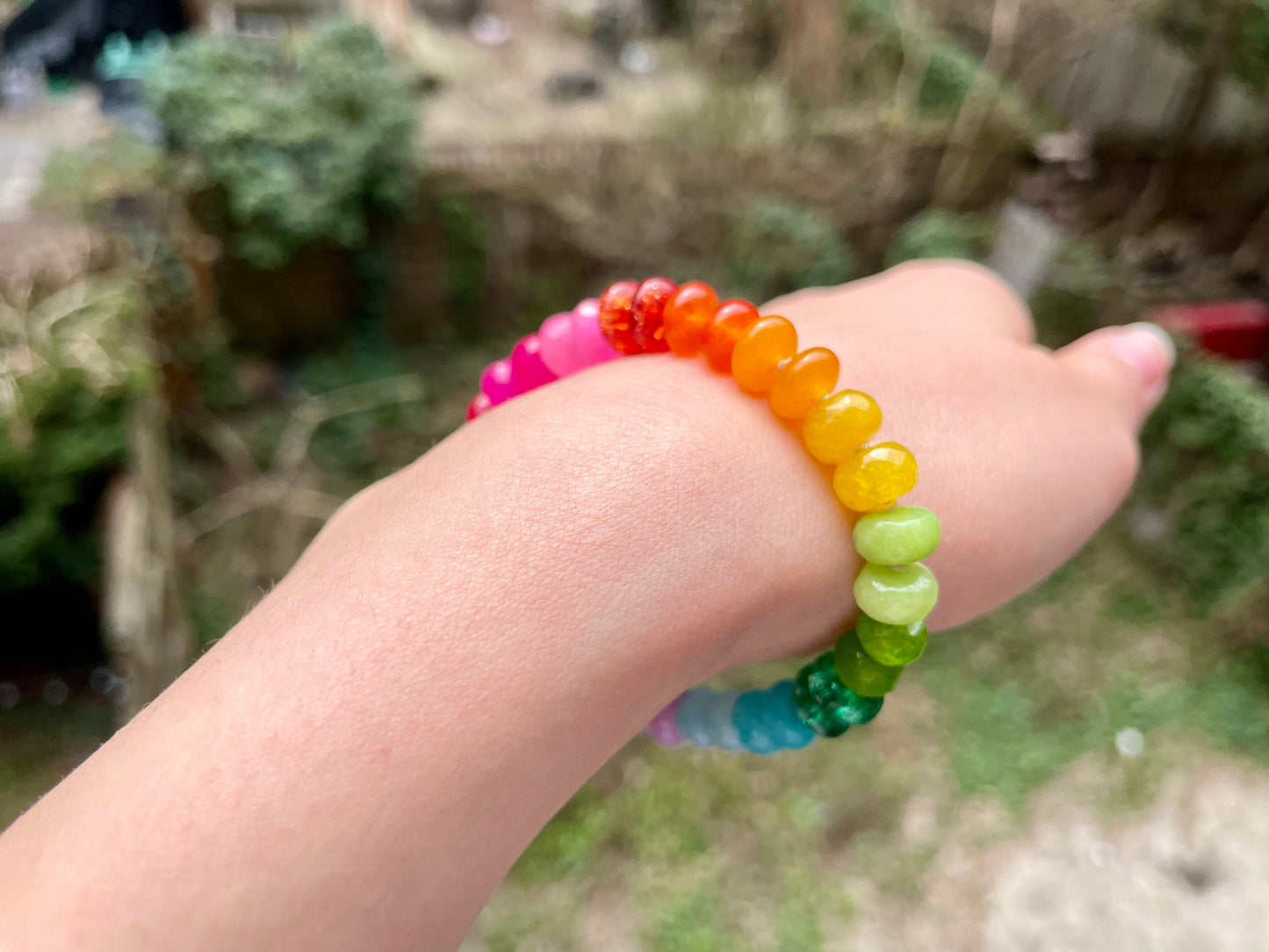 Lil’ Skittle - 7.5” Gemstone Candy Bracelet