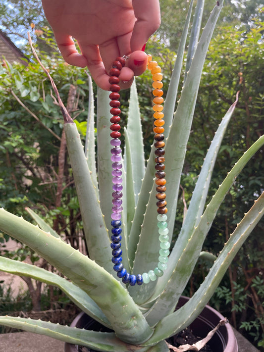 Gift Shop Rock Bin Beaded Candy Necklace | Sterling Silver | 16”