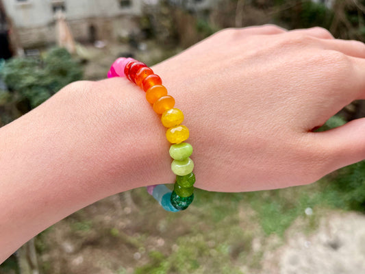 Lil’ Skittle - 7.5” Gemstone Candy Bracelet