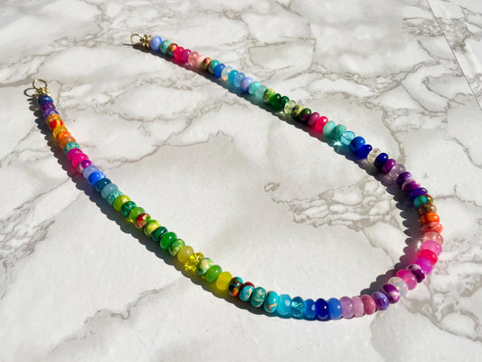 Bare Necessities - Jewel Tone Gemstone Candy Necklace