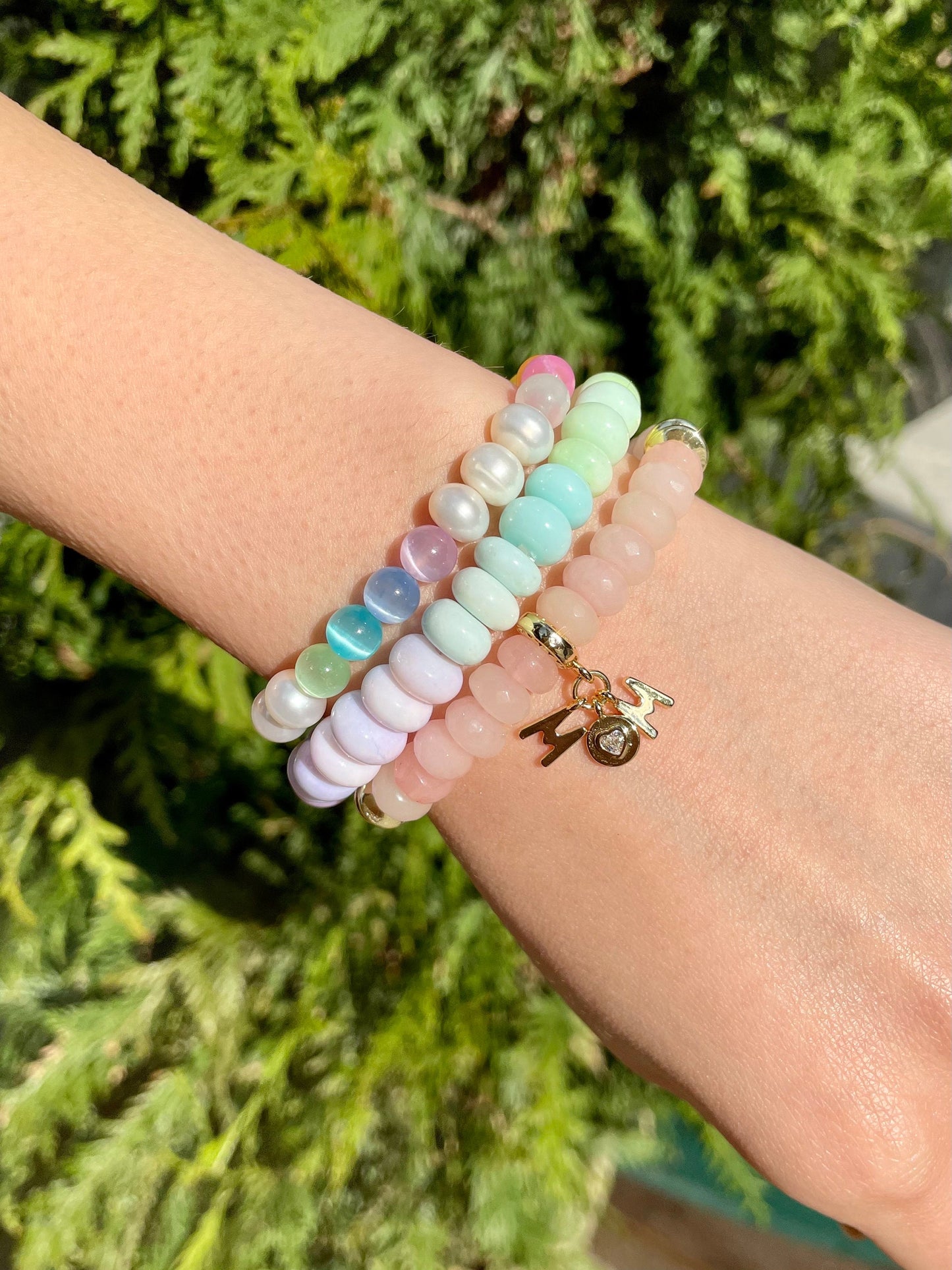 The Bracelet - Rainbow Neon Opal Gemstone Candy Bracelet