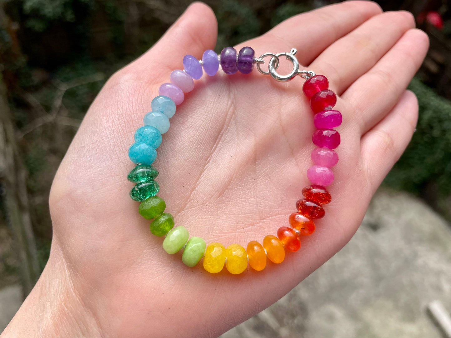 Lil’ Skittle - 7.5” Gemstone Candy Bracelet