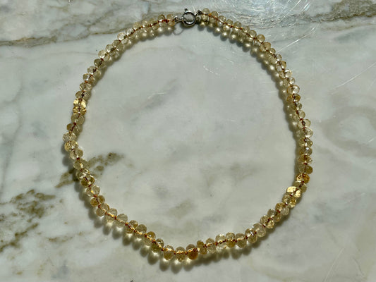 Crystal Light - Peachy Citrine Gemstone Candy Necklace