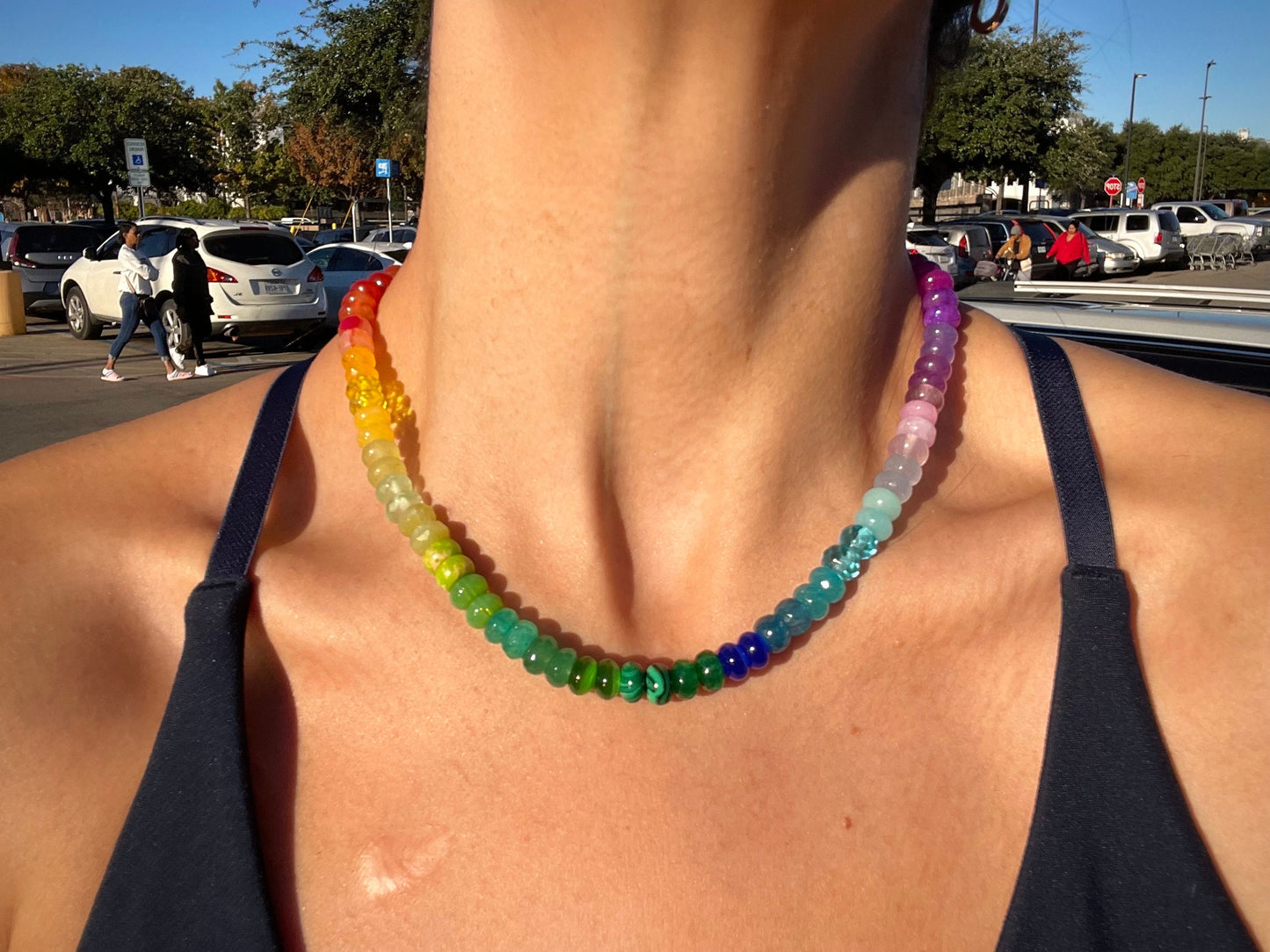 Skittlita - Skittles, Taste the Rainbow Gemstone Candy Necklace