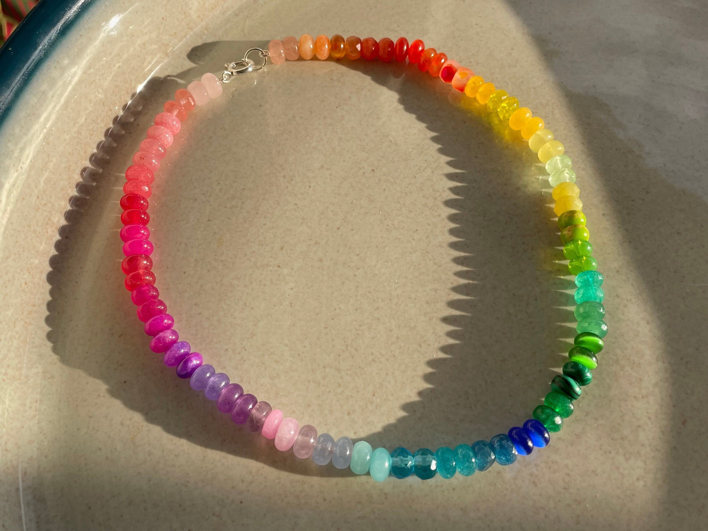Skittlita - Skittles, Taste the Rainbow Gemstone Candy Necklace
