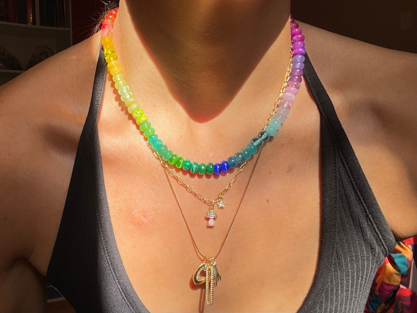 Skittlita - Skittles, Taste the Rainbow Gemstone Candy Necklace