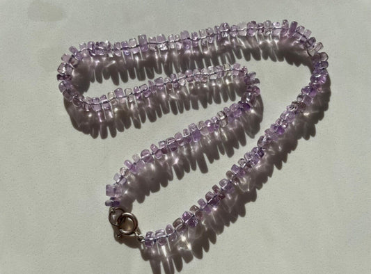 The Big Rock Candy Mountain Amethyst Gemstone Candy Necklace