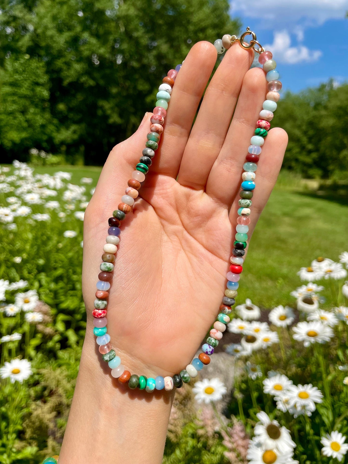 Lil Land Before Time - Earthy Gemstone Candy Necklace