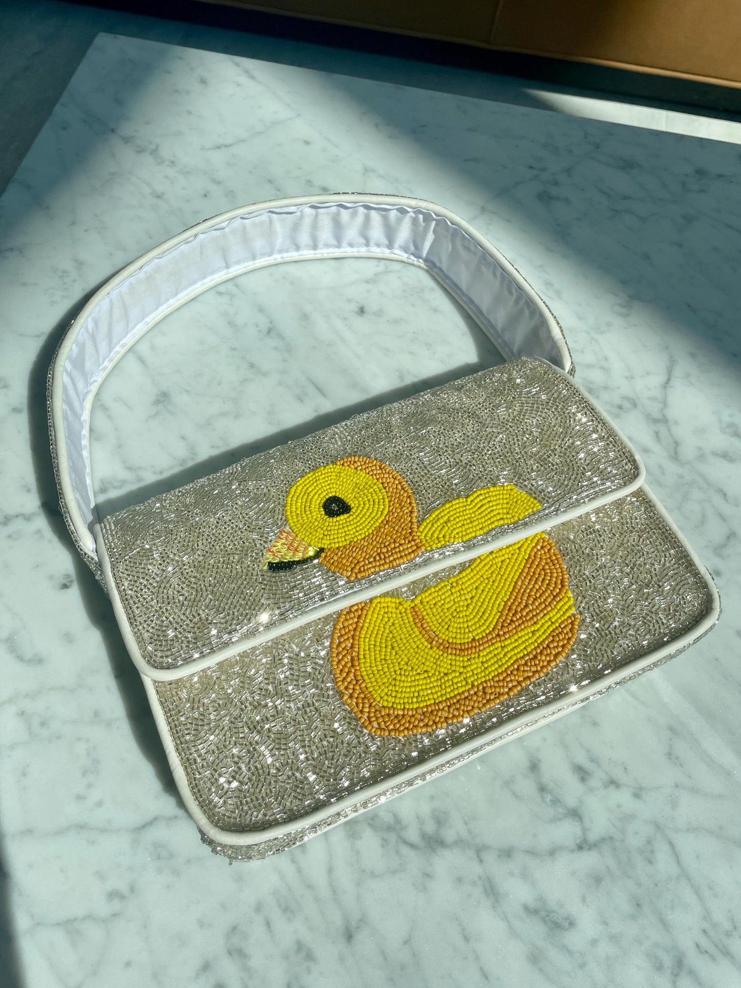 Rubber Ducky, You’re the One Beaded Shoulder Bag