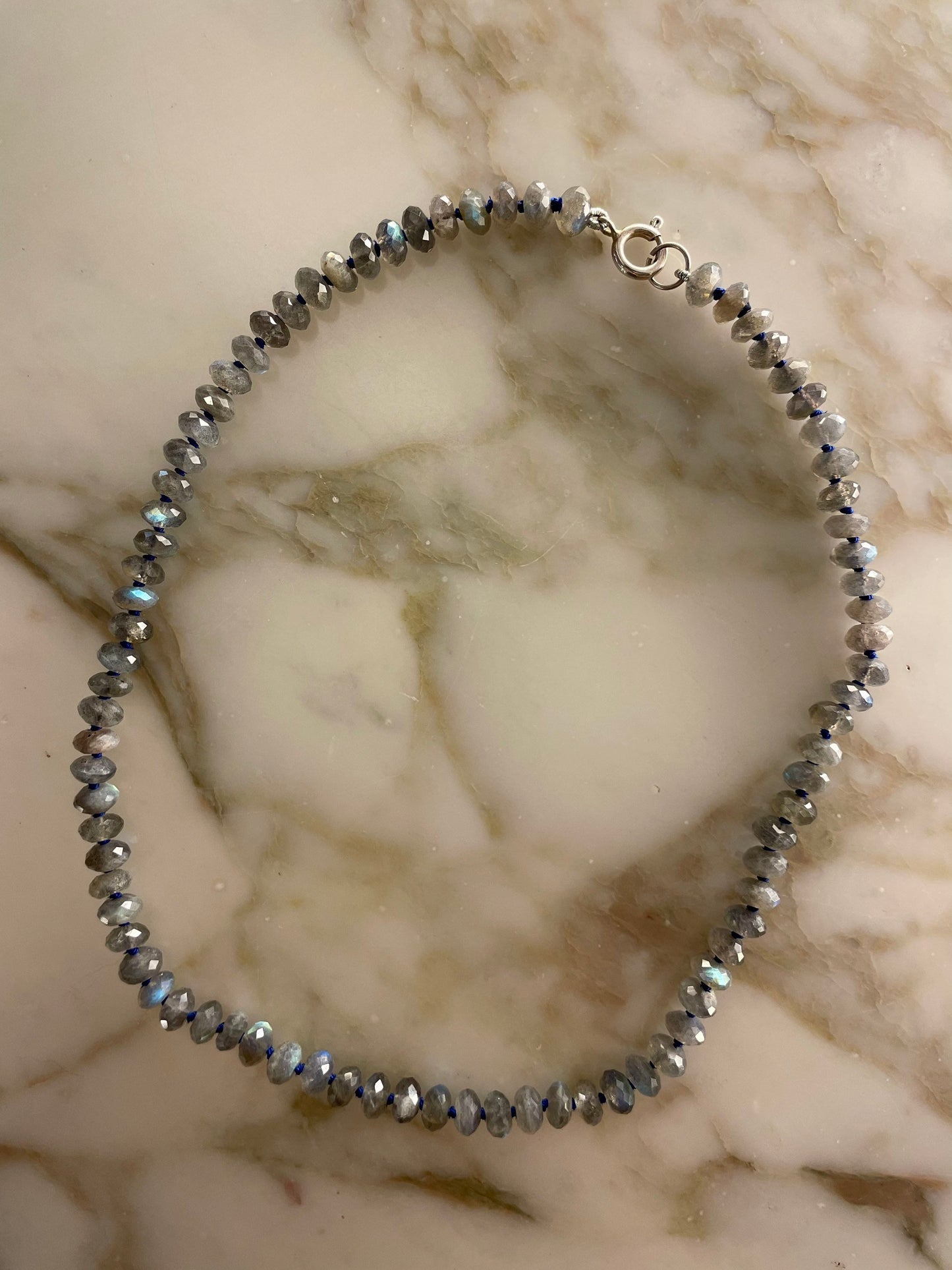 Recess on the BlackTop Labradorite Gemstone Candy Necklace | 18”