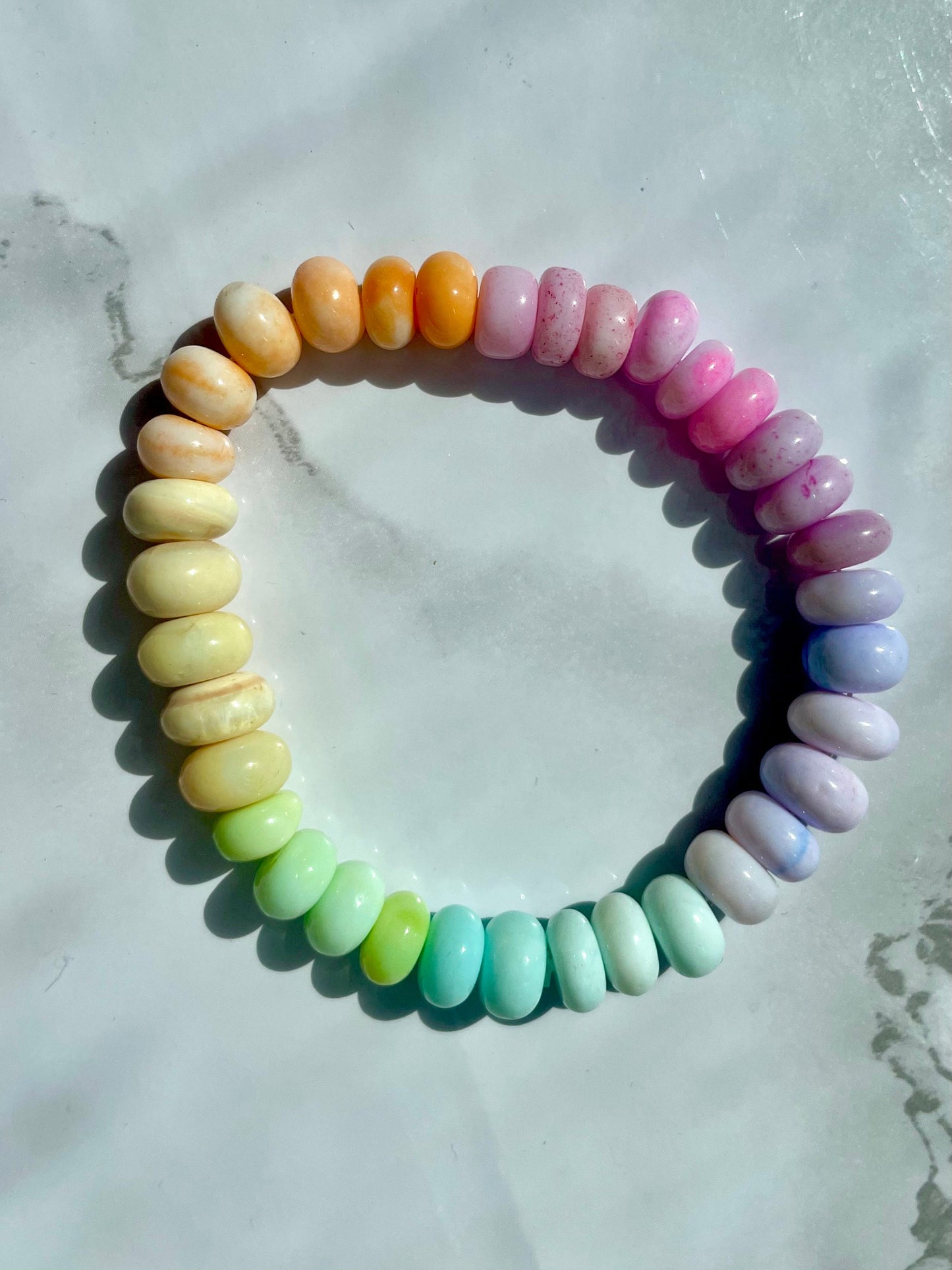 The Bracelet - Rainbow Neon Opal Gemstone Candy Bracelet