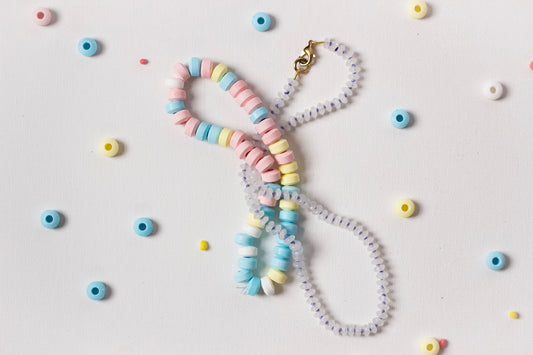 Fun Size Milky Way Hand-Knotted Quartz Gemstone Candy Necklace