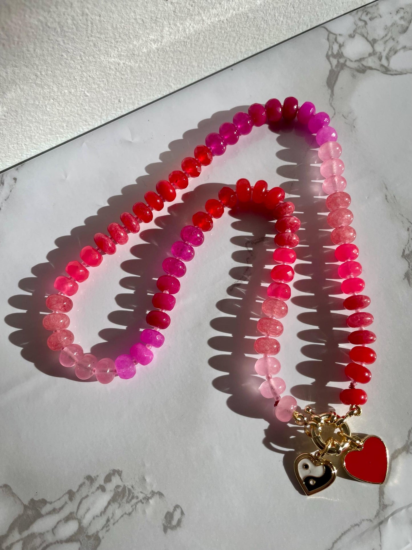 Love Language - Gemstone Candy Neckace with 14K GF Enhancer Clasp