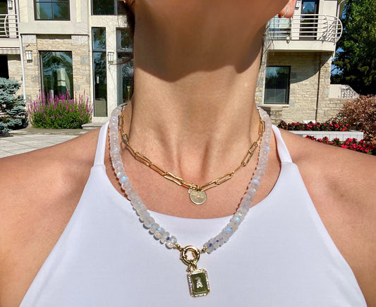 Secret Sauce Hand Knotted Moonstone Gemstone Candy Necklace