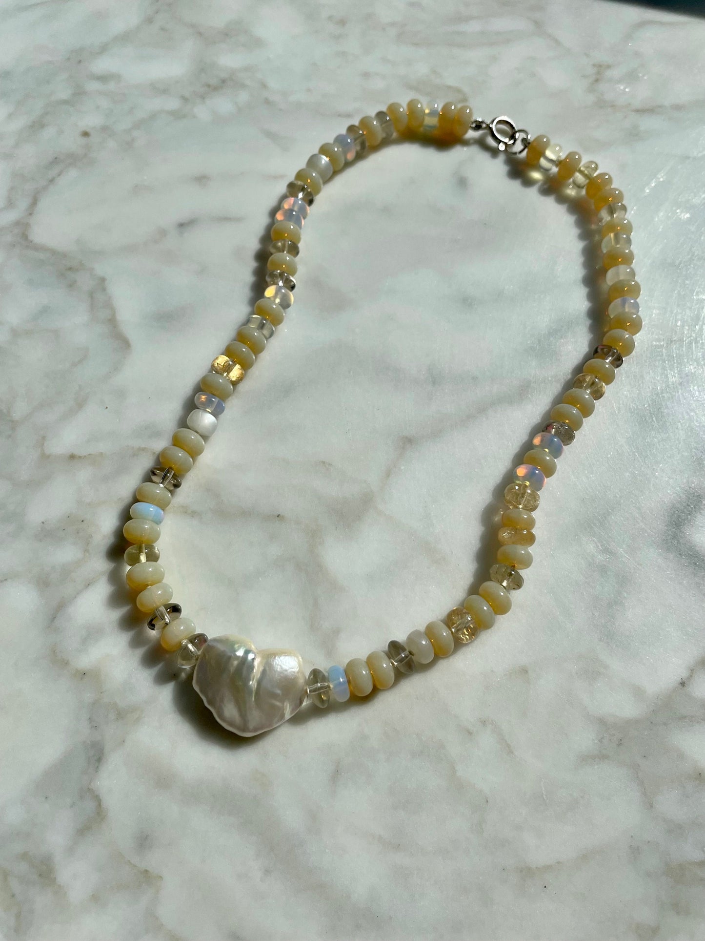 Pearly Girly - Pearl & Gemstone Candy Necklace