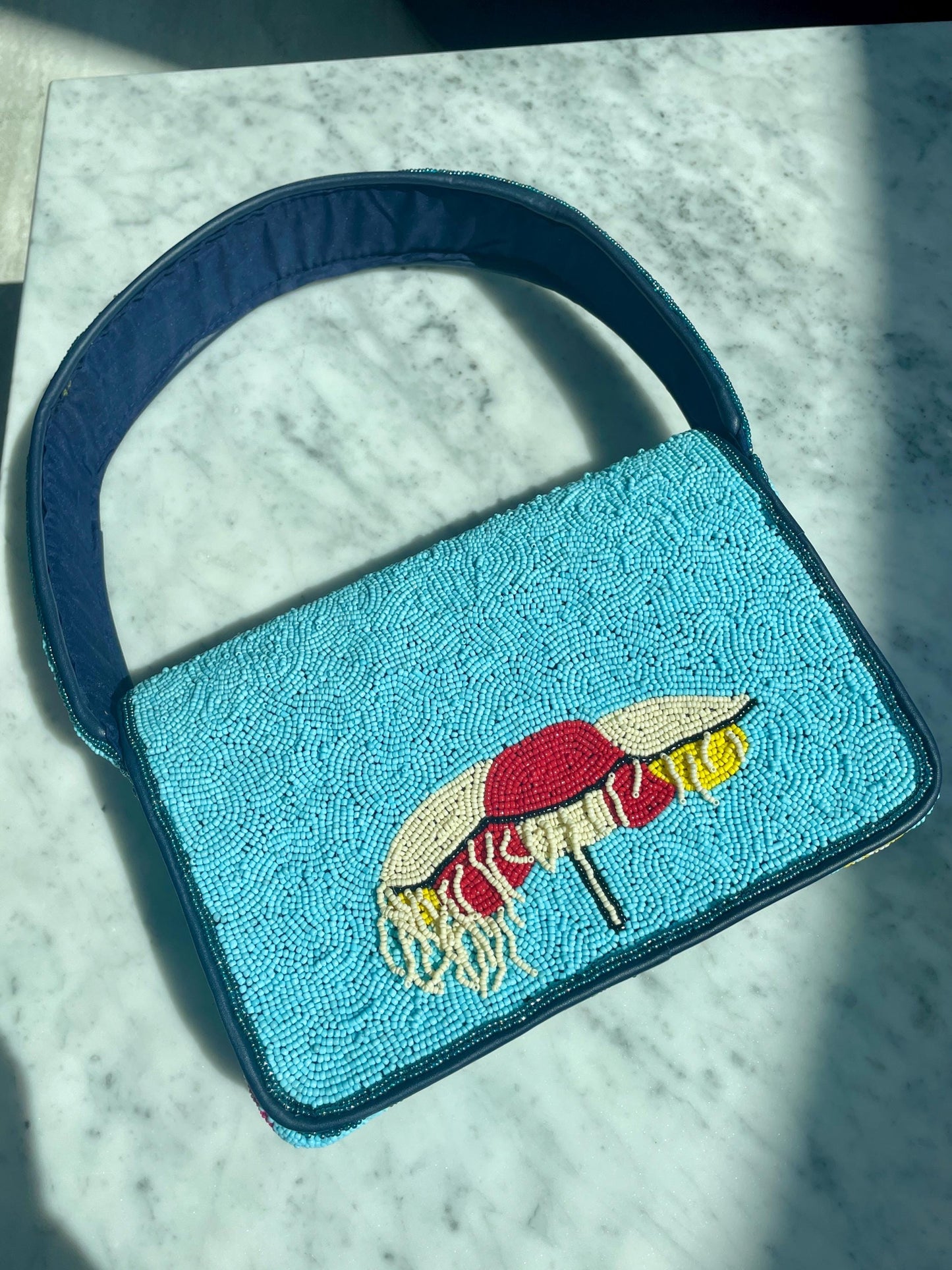 Umbrella Ella Ella Beaded Fringe Shoulder Bag