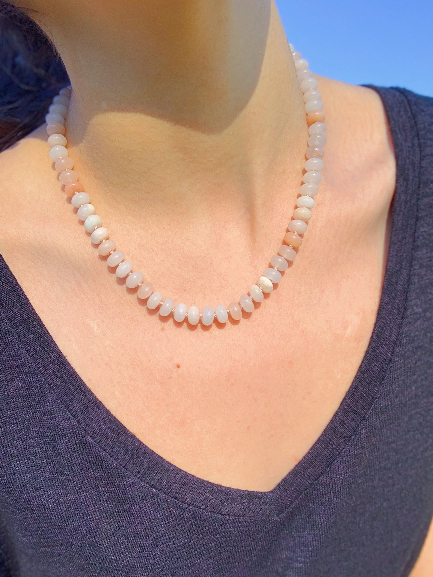 Hand Knotted | 'James and the Giant Peach' Candy Necklace | 16"