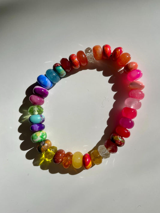 Bare Necessities - Rainbow Gemstone Soup Bracelet