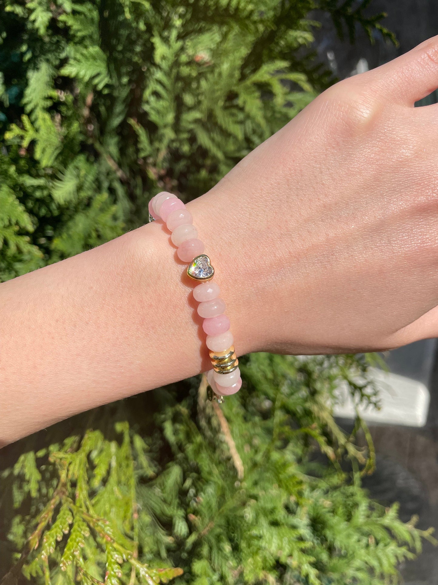 I Had the Best Day with You - Rose Quartz Mother’s Day Bracelet