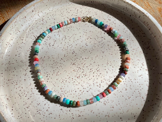 Lil Land Before Time - Earthy Gemstone Candy Necklace