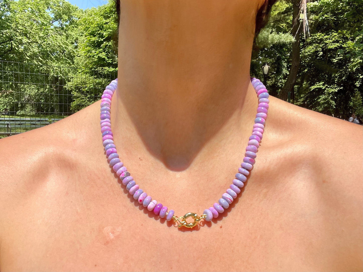 Flyin Purple People Eater Neon Opal Candy Necklace