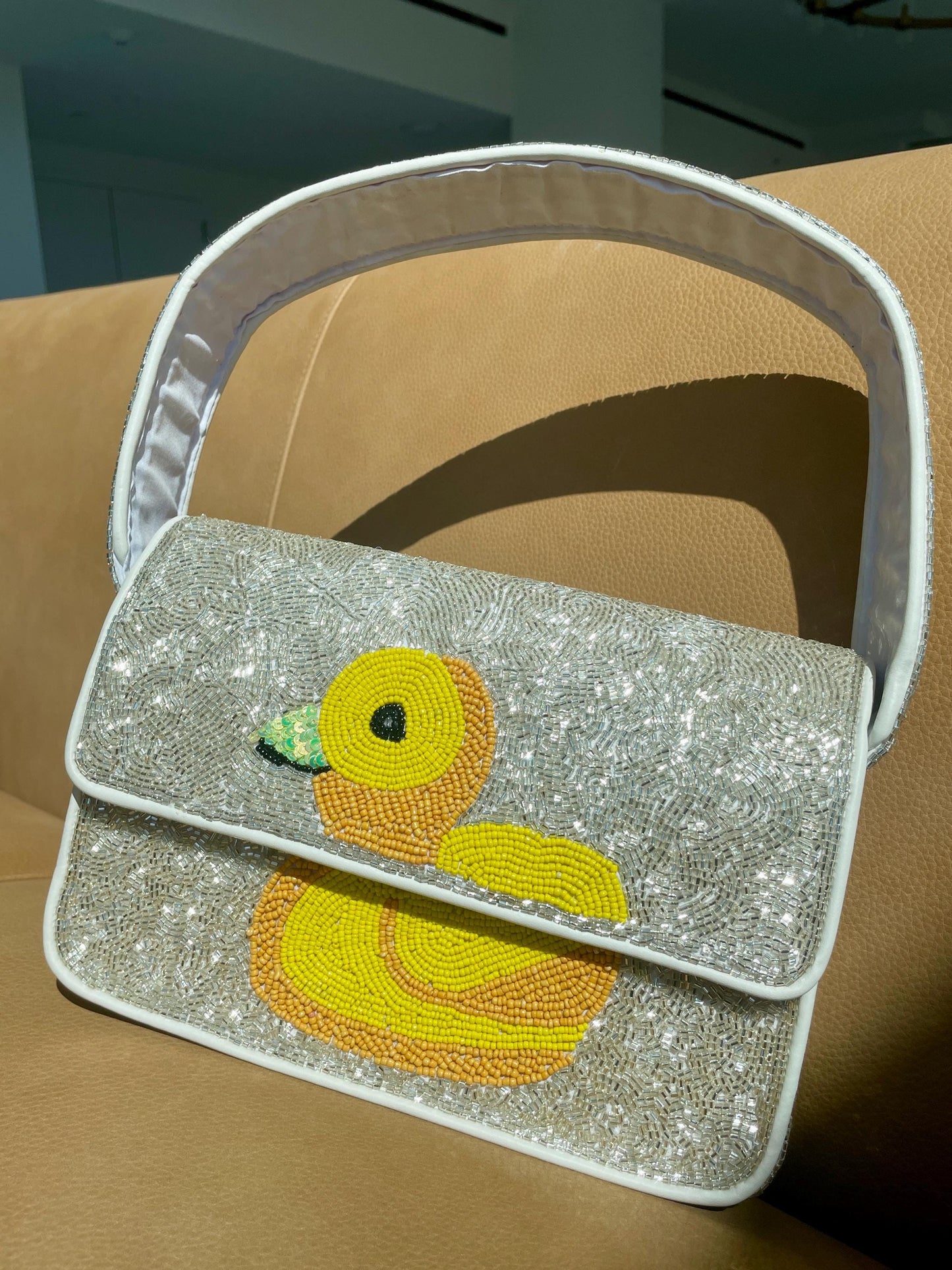 Rubber Ducky, You’re the One Beaded Shoulder Bag