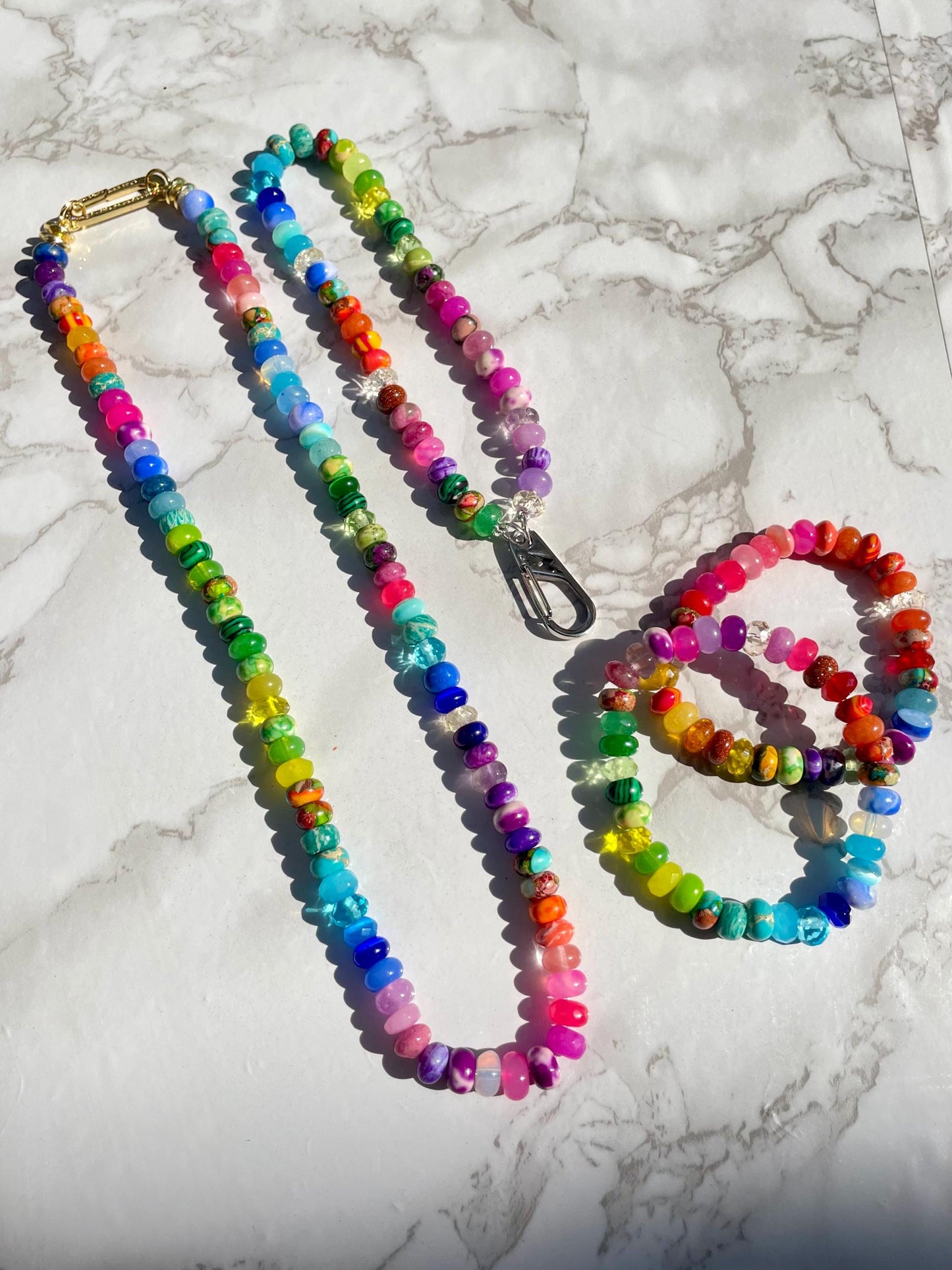 Bare Necessities - Jewel Tone Gemstone Candy Necklace