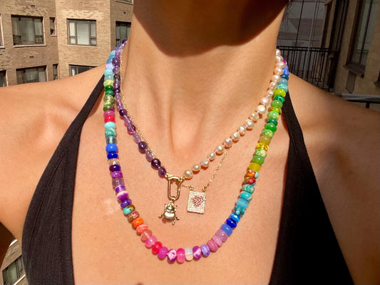 Bare Necessities - Jewel Tone Gemstone Candy Necklace