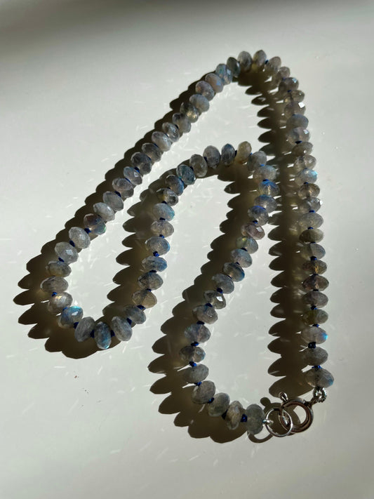 Recess on the BlackTop Labradorite Gemstone Candy Necklace | 18”