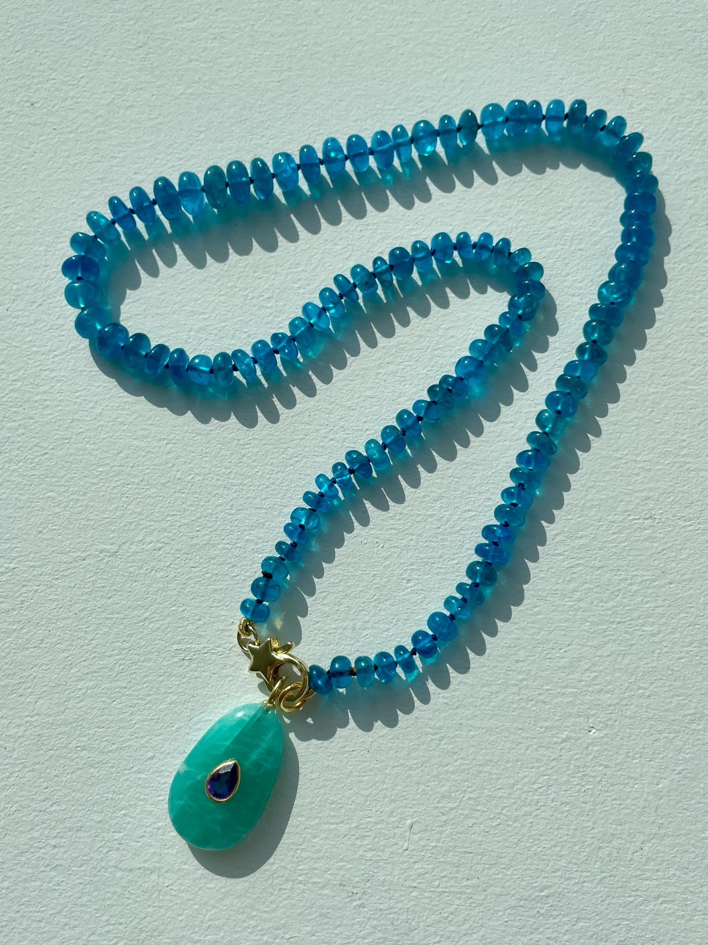 Appetite for Apatite  - Graduated Apatite Gemstone Candy Necklace