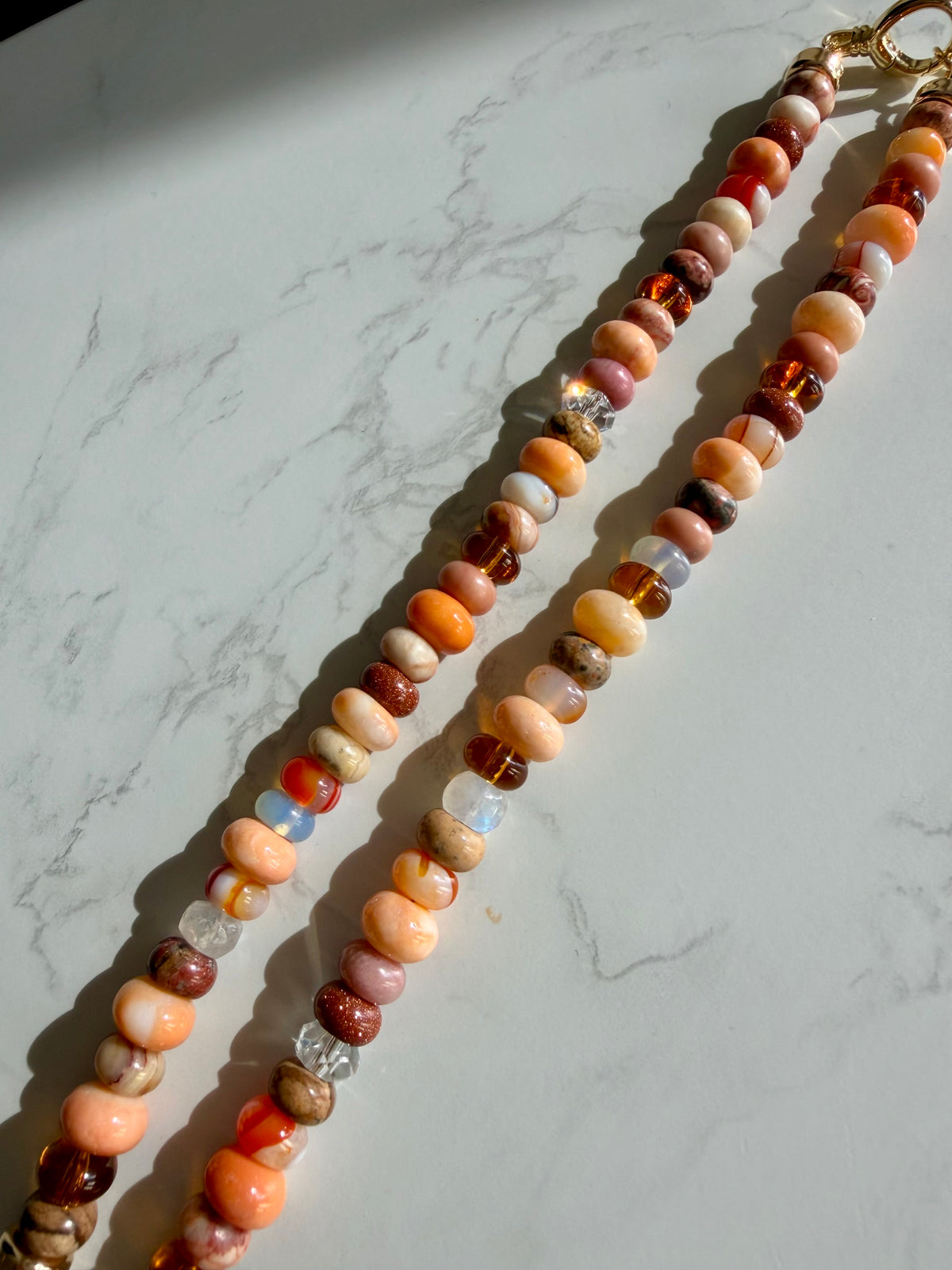 Pumpkin Pie - Opal Gemstone Candy Necklace