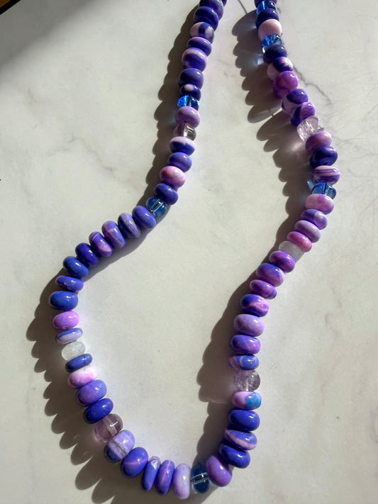 Witches Brew - Purple Opal Gemstone Candy Necklace