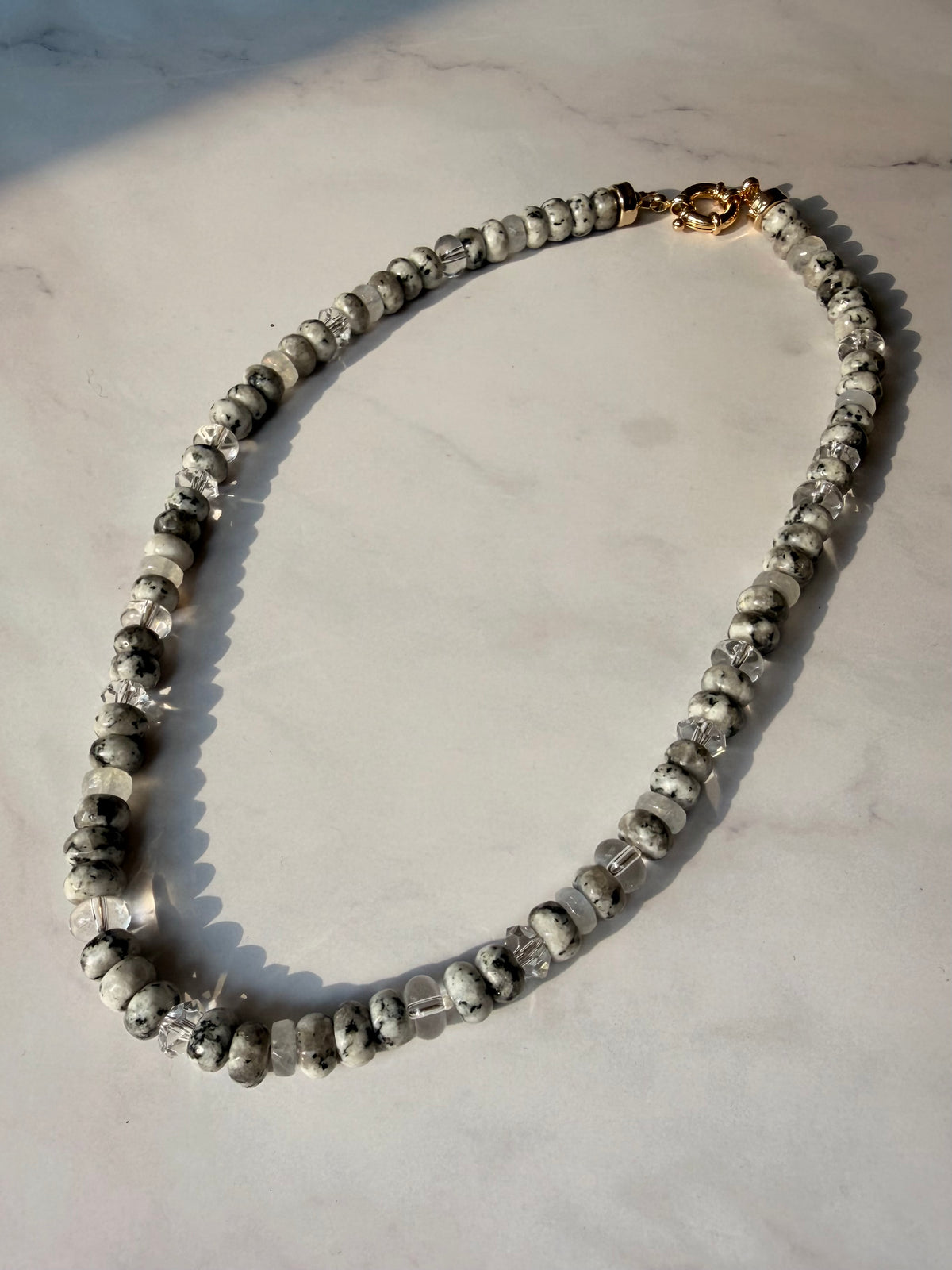 101 Dalmatian Oreo - Gemstone Soup Necklace