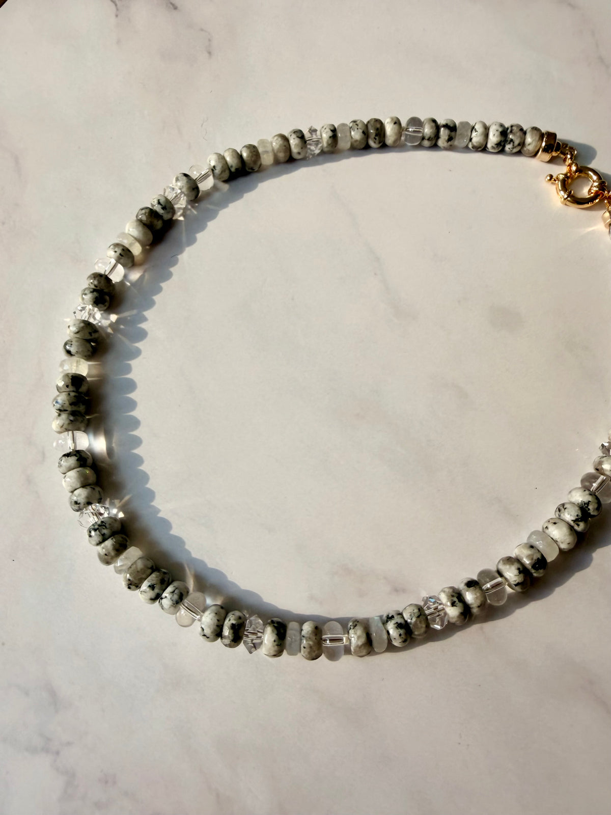 101 Dalmatian Oreo - Gemstone Soup Necklace