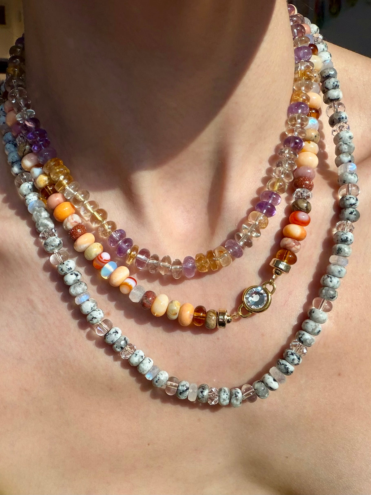 101 Dalmatian Oreo - Gemstone Soup Necklace