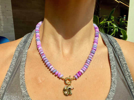 Flyin Purple People Eater Neon Opal Candy Necklace