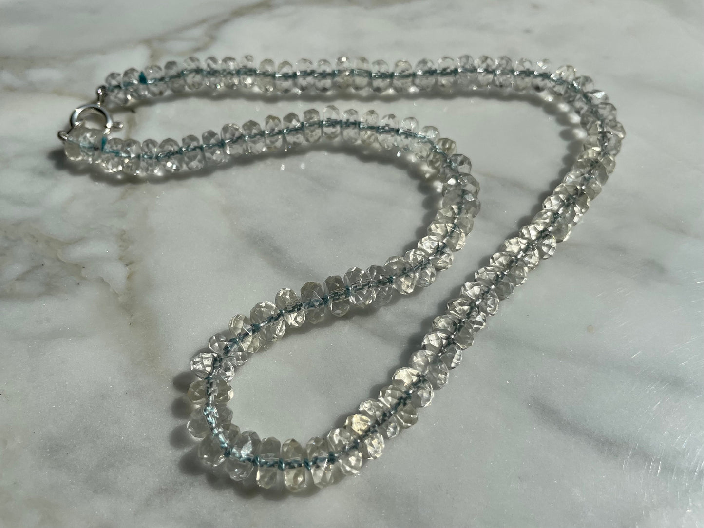 24 Hr Champagne Diet Faceted Quartz Gemstone Candy Necklace