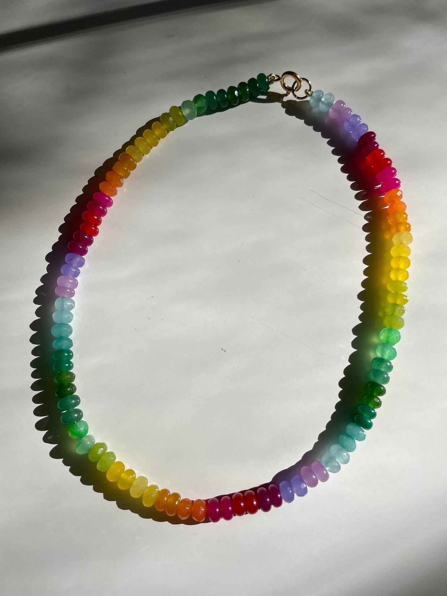 Lil Skittlita - Mini Skittles, Taste the Rainbow Gemstone Candy Necklace