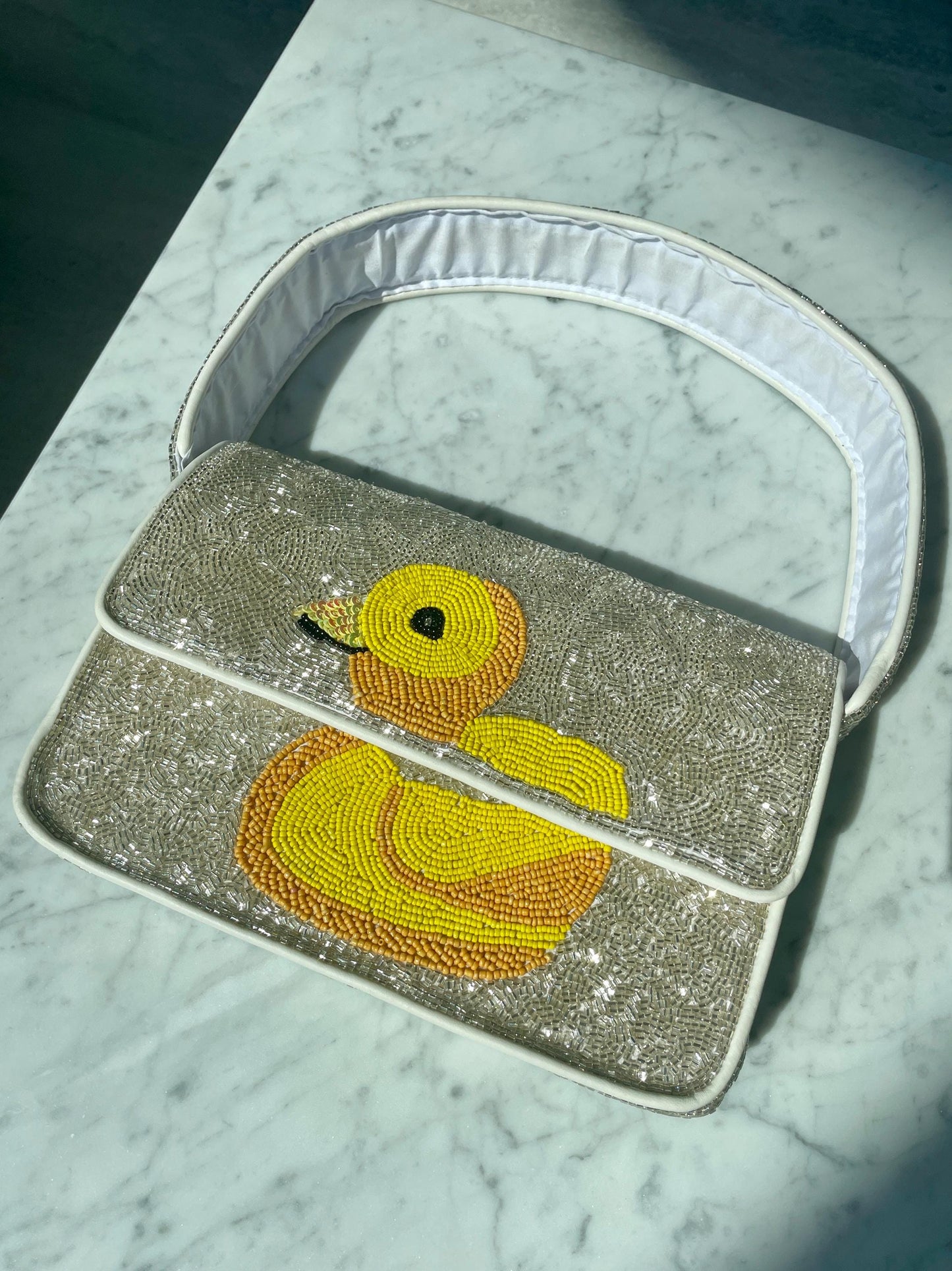 Rubber Ducky, You’re the One Beaded Shoulder Bag