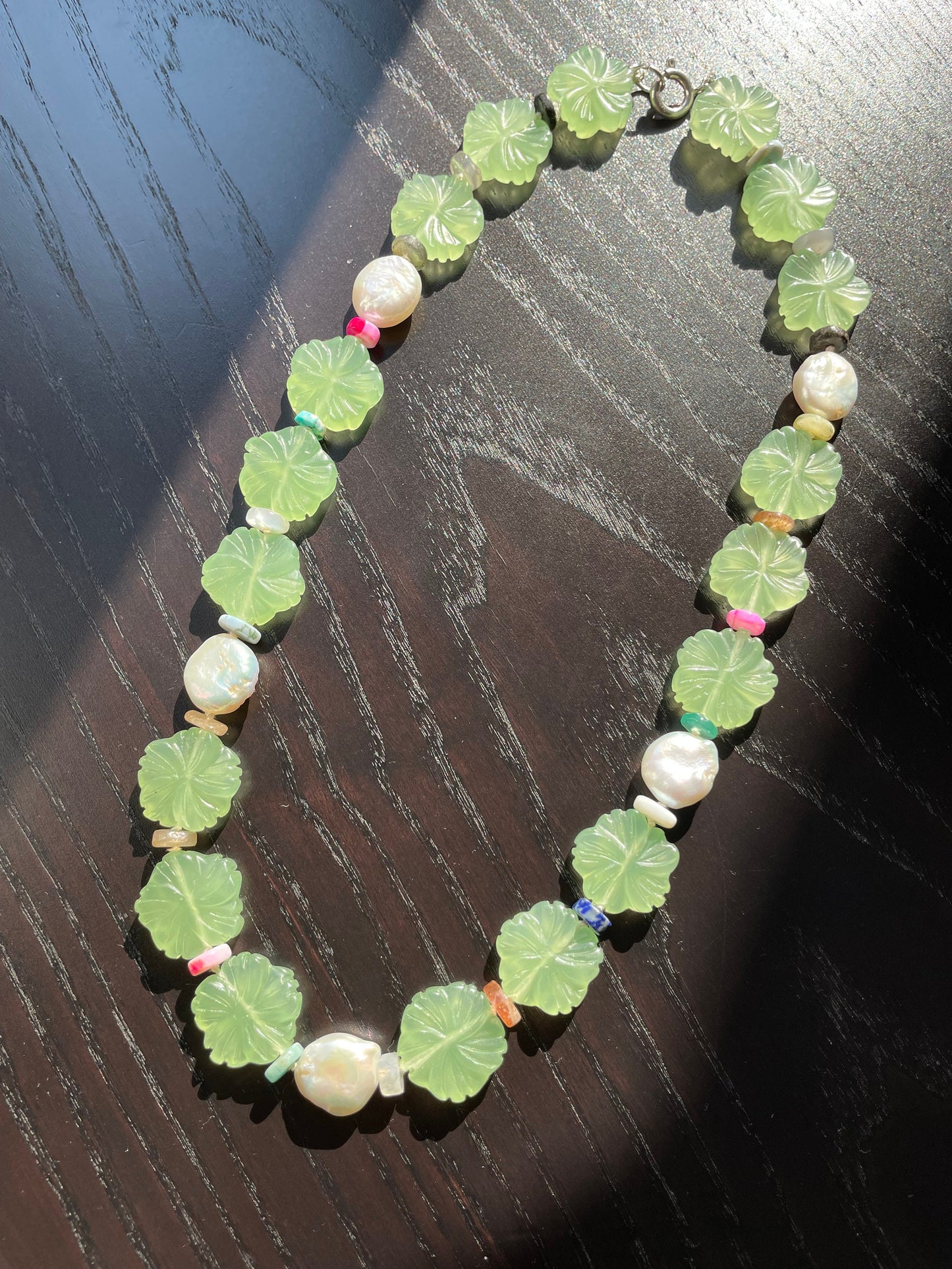 The Lei | Jade, Freshwater Pearl, & Gemstone
