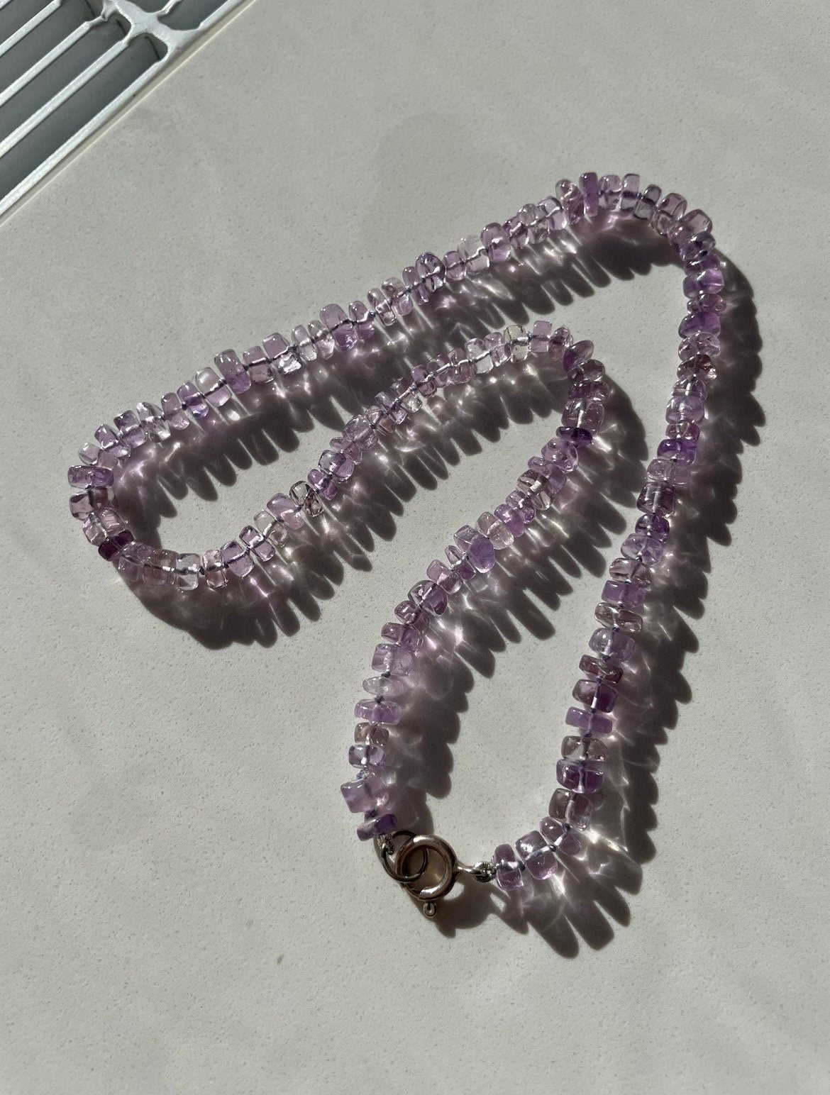 The Big Rock Candy Mountain Amethyst Gemstone Candy Necklace