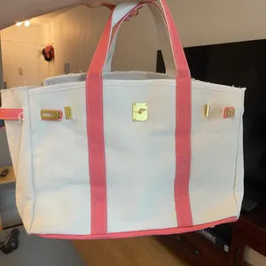 Boatkin - Build Your Own Bag - Canvas Top Handle Tote, Gold Turnlock Hardware, 42cm