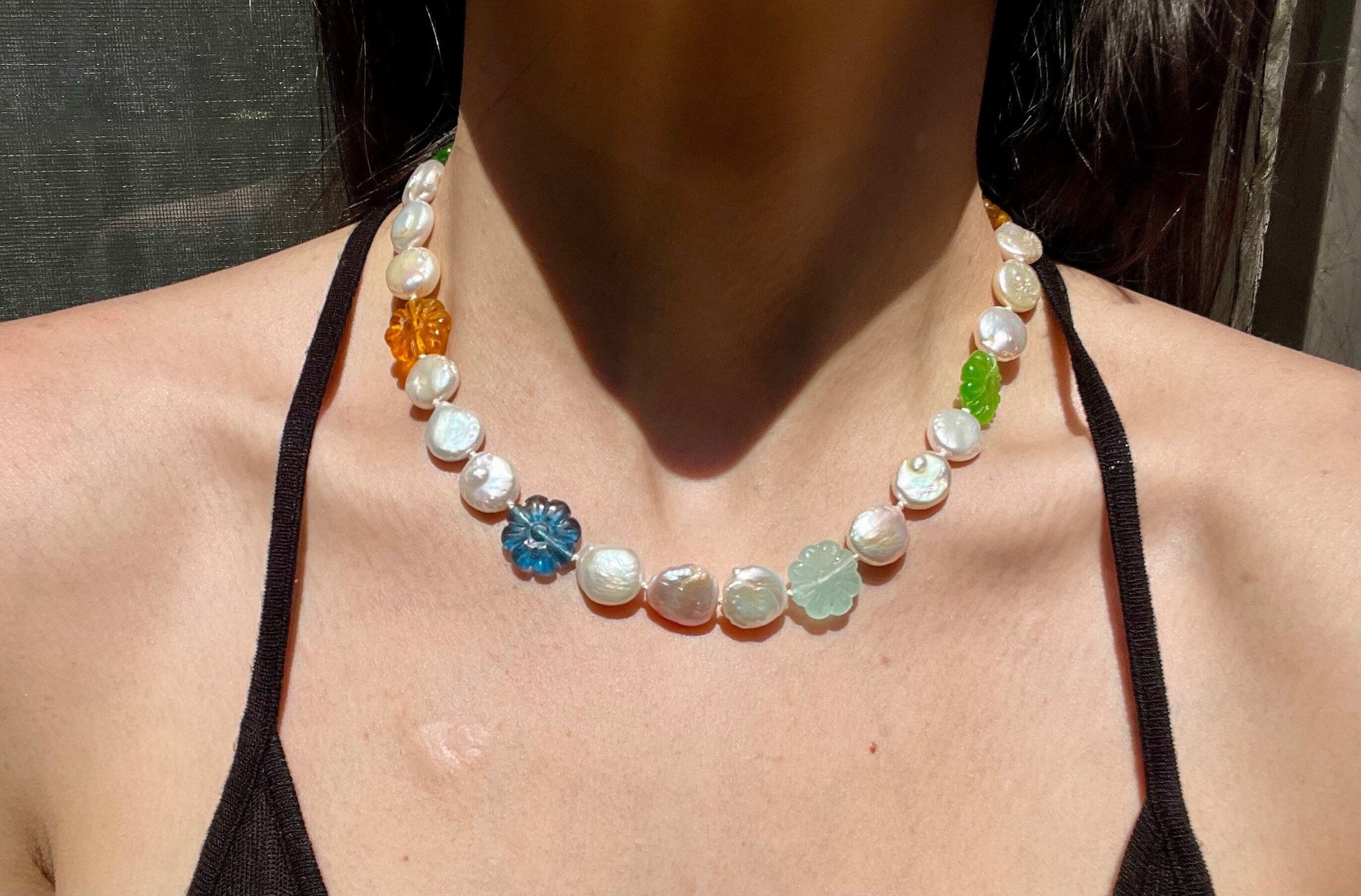 Marigolds and Freshwater Pearls