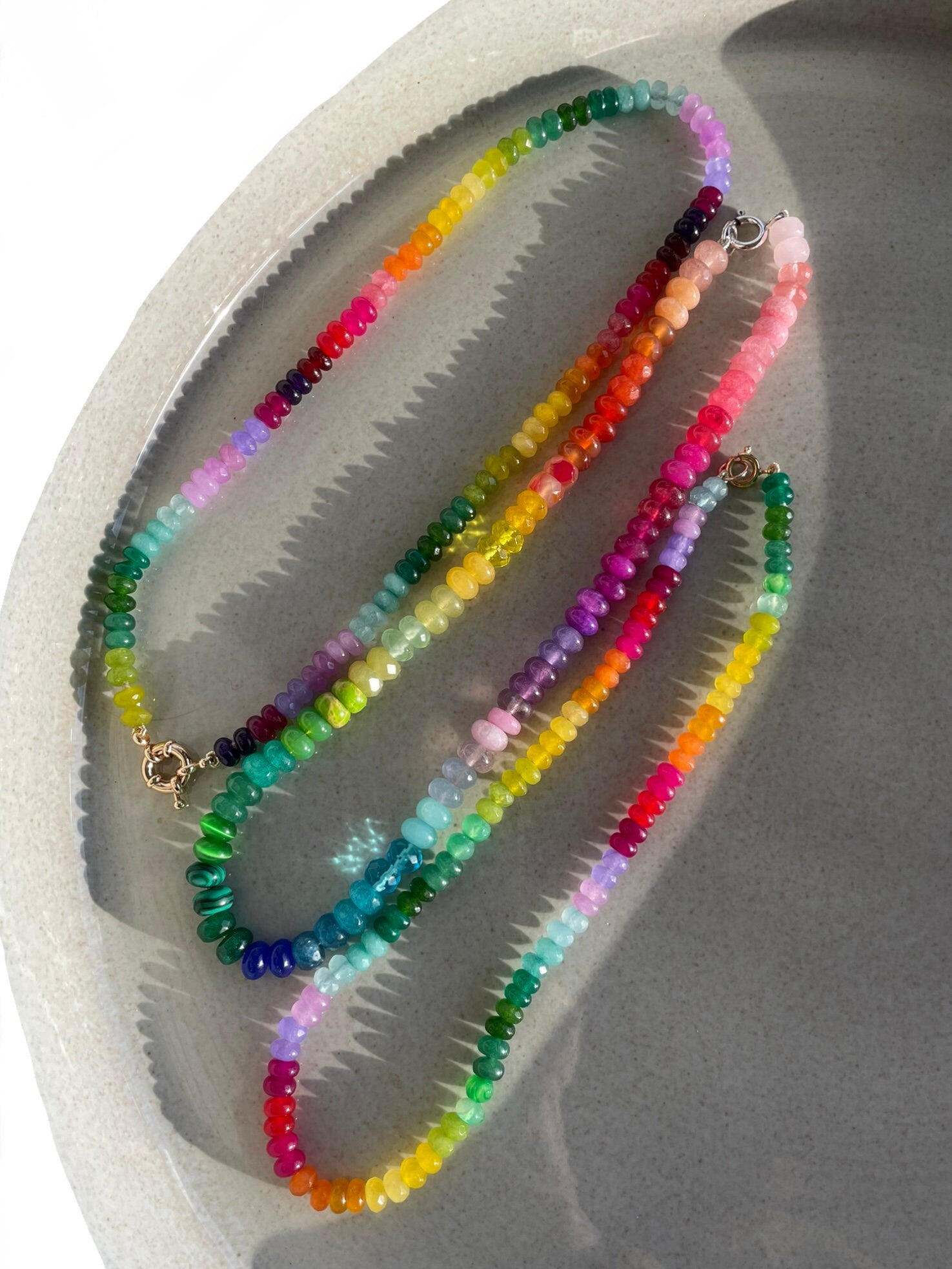 Skittlita - Skittles, Taste the Rainbow Gemstone Candy Necklace