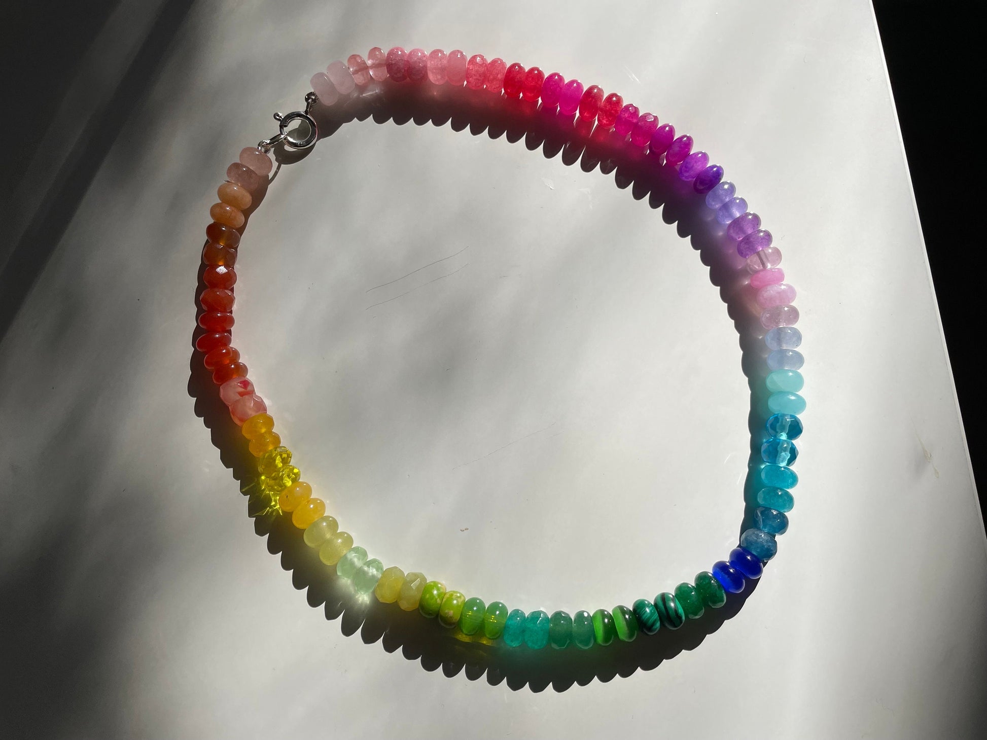 Skittlita - Skittles, Taste the Rainbow Gemstone Candy Necklace