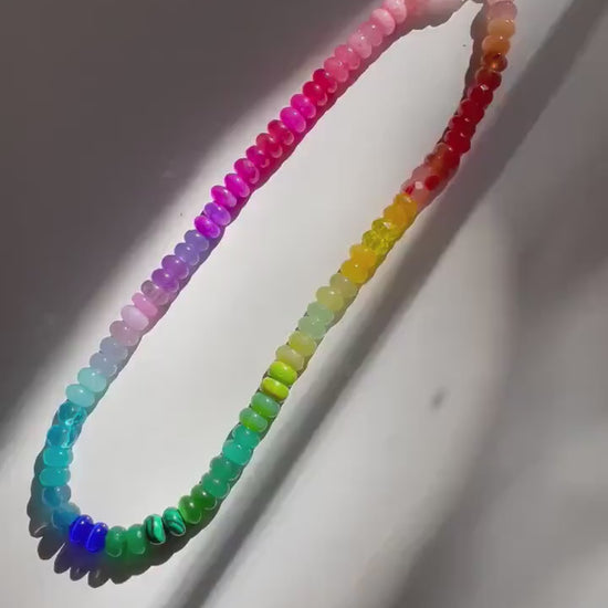 Skittlita - Skittles, Taste the Rainbow Gemstone Candy Necklace