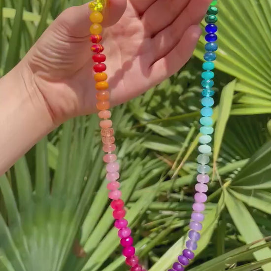 Skittles Taste the Rainbow Gemstone Candy Necklace